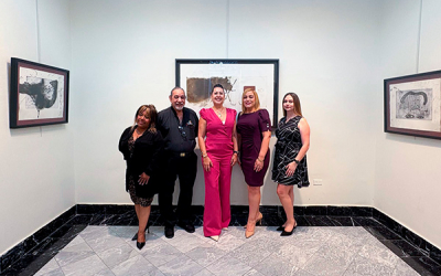 The Cultural Work of FUNIBER and UNEATLANTICO, in collaboration with UNIB, celebrates the opening of the exhibition “Tàpies, collection of the engraver Barbarà” in Puerto Rico
